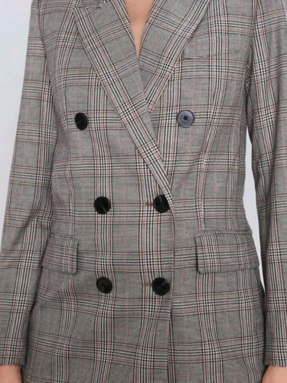Zara checkered plaid. XS